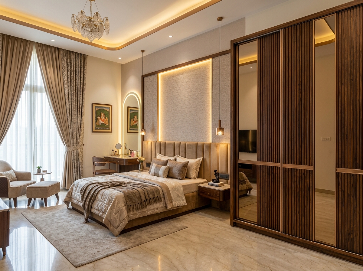 Master Bedroom & Sliding Wardrobe