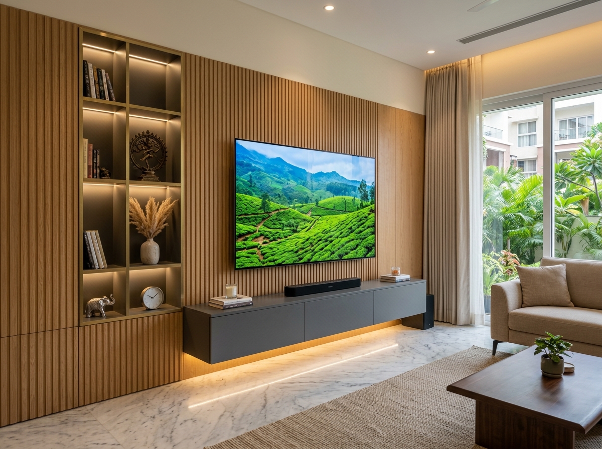 Custom TV Entertainment Wall Chennai